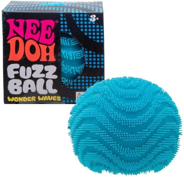 NeeDoh Fuzzy Ball Wonder Waves, Sensorisches Fidget Stressspielzeug, blau - Bild 1