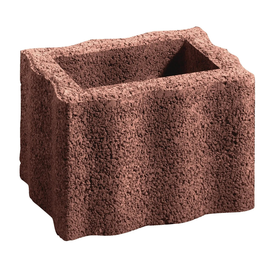 Wellino Pflanzstein Braun als Randbegrenzung und Pflanzwand B/T/H: 30 x 20 x 20 cm - Bild 2