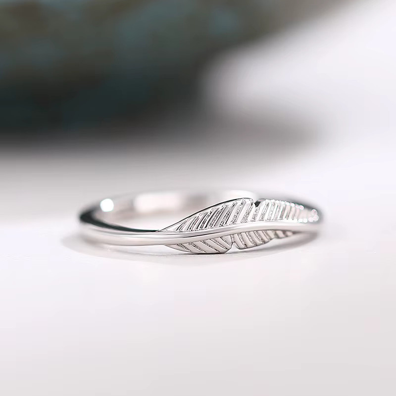 Huitan Chic Feder-Fingerringe, Silber, Damen - Bild 2