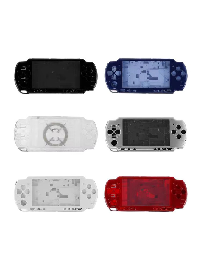 Sony PSP2000 Ersatzgehäuse Set in Silber mit Tastenset im Retro-Design - Bild 6