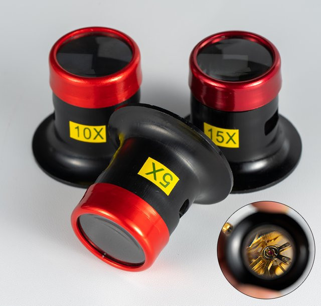 Reparatur-Uhrenlupe, Tragbares Monokular-Vergrößerungsglas, Lupenlinse - Bild 1