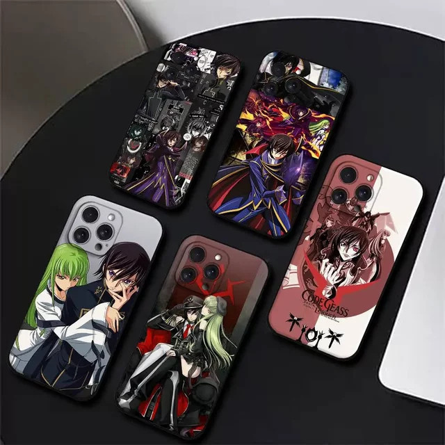Japanische Anime Code Geass Handyhülle für Apple iPhone in Schwarz aus weichem Silikon - Bild 1