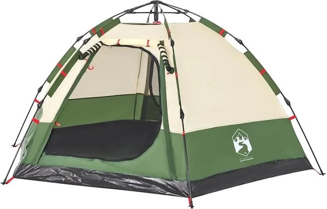 vidaXL Campingzelt für 4 Personen in Grün mit Quick Release System 4005335 - Bild 1