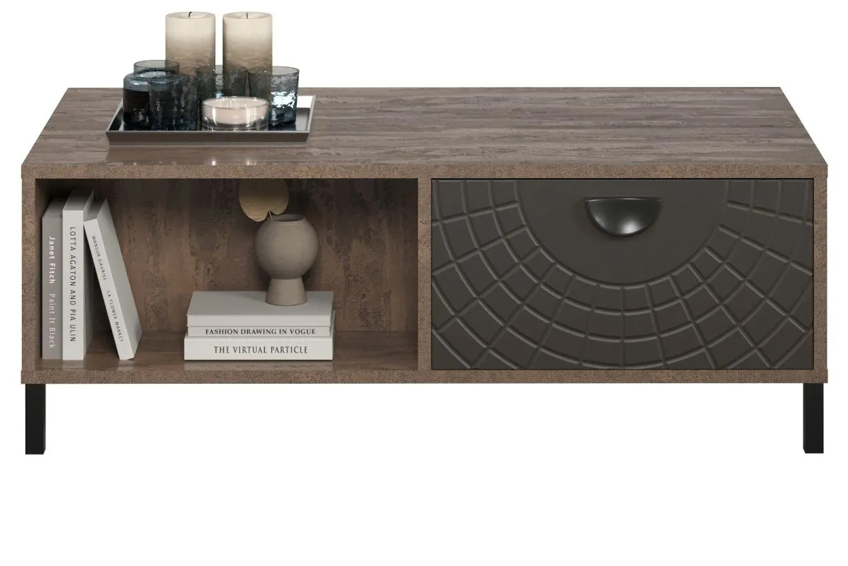 Couchtisch Oriana von TOP.FURN in Bronze und Rost, rechteckig, B/T/H: 110 x 60 x 60 cm - Bild 3