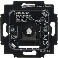 Busch-Jaeger Dimmer-Einsatz 6523 U-102 für Retrofit-LED und konventionelle Leuchtmittel in Schwarz für die Unterputz-Montage - Bild 1