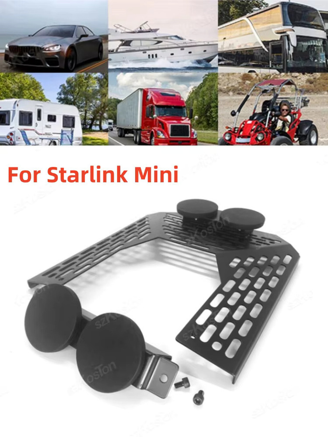 Starlink Mini Magnetic Mount Dish Mount Kit Dachmontage-Wärmeableitungshalter aus Edelstahl in Schwarz und Silber - Bild 7