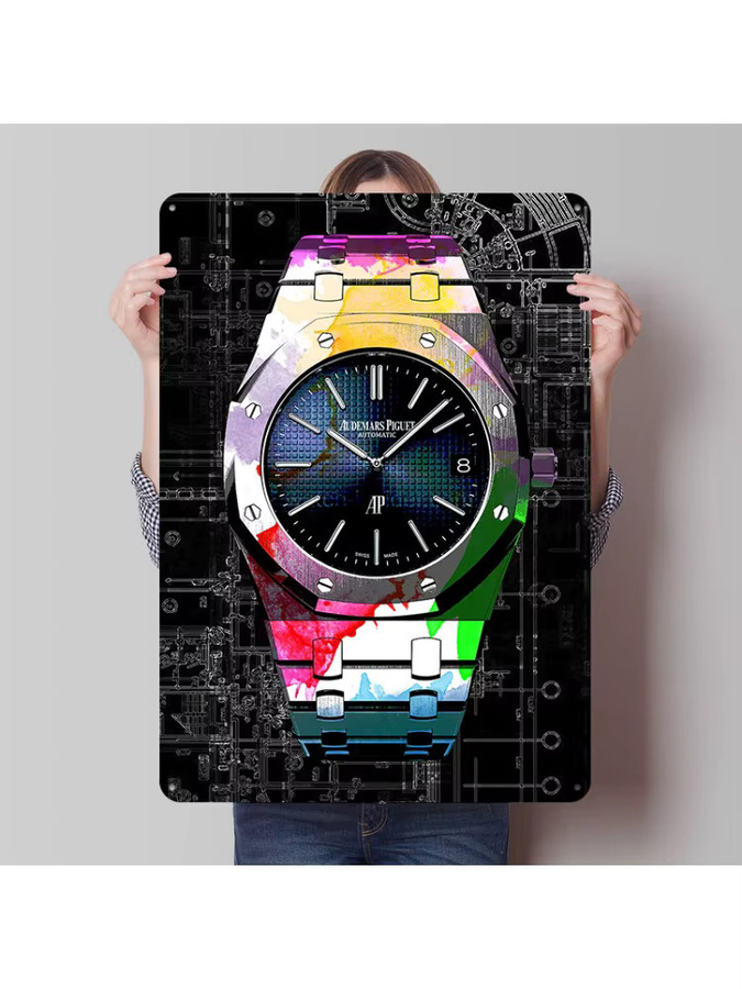 Royal Oak Retro-Metallschild Wandkunst in Weiß und Multicolour für dein Zuhause oder deine Garage - Bild 5