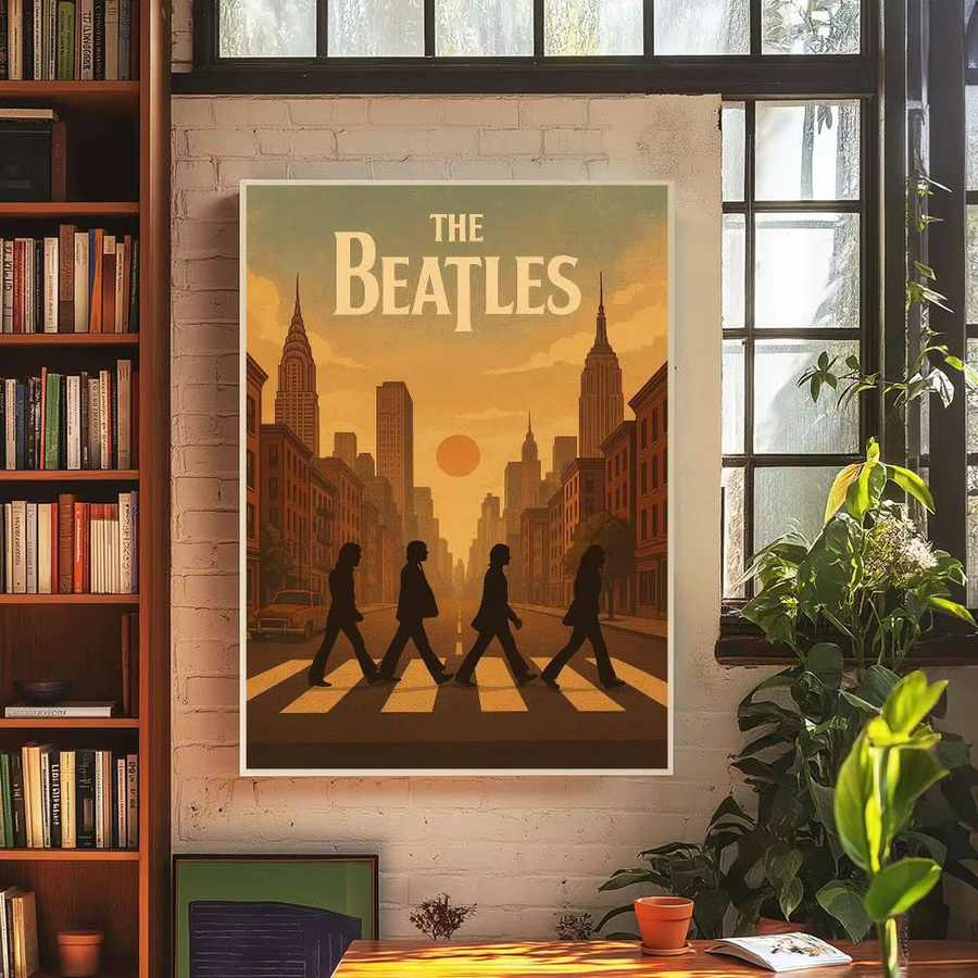 Rastar DIY Klebeposter The B-Beatles Wandaufkleber im Retro-Design, mehrfarbig und rechteckig - Bild 5