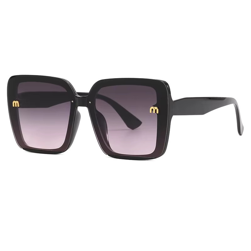 BYLEN Sonnenbrille, Rechteckig, Vollrand, Kunststoff, Schwarz, Unisex - Bild 2