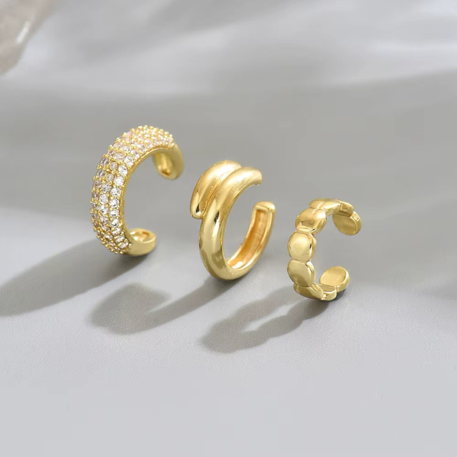 Elviragirl Ohrringe, Gold, Zirkonia, Punk, Damen - Bild 2