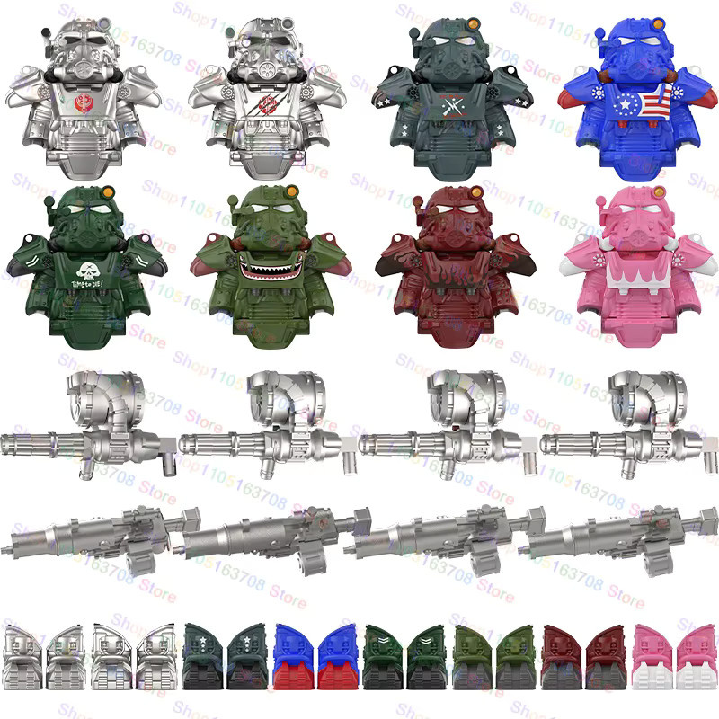 DR.TONG Anime Spielzeug Bausteine Mech Ritter und Militär Soldaten als Sammlerstück aus Kunststoff - Bild 1