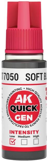 AK Interactive Soft Black, Schwarz, 18 ml - Bild 1