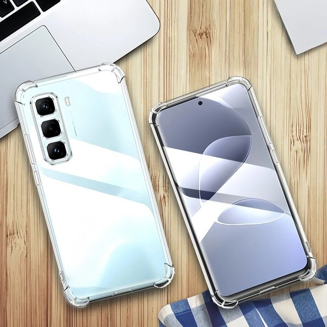 Transparente TPU Stoßfeste Schutzhülle für Infinix Hot 60i, Hot 50 PRO+, Hot 50 PRO und Hot 50 in Klar - Bild 1