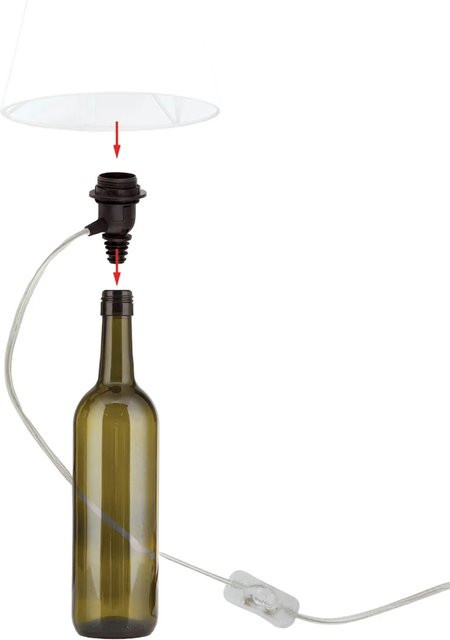 Orion Lightstyle DIY Lampenfassung E27 für Flaschenlampen, transparent - Bild 1