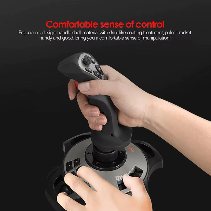PXN-2113 Pro Joystick Flugsimulator Gamepad Controller für PC in Schwarz - Bild 3