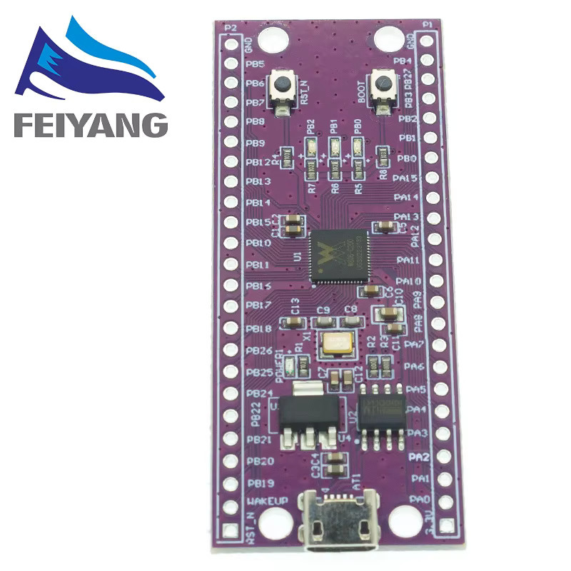 SAMIROB STM32 W806 Mikrocontroller Entwicklungsboard 240MHz 5-8Bit in Purple mit CH340 IoT MCU Chip und CDK Entwicklungsumgebung - Bild 2