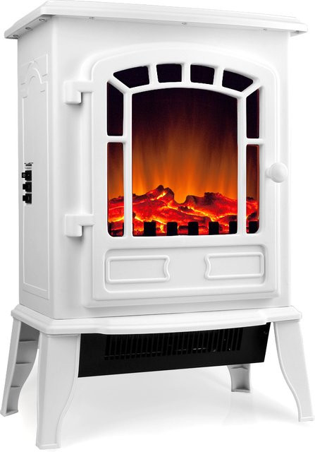 Elektrischer Kamin Monzana in Weiß mit 2000W Heizung - Bild 1
