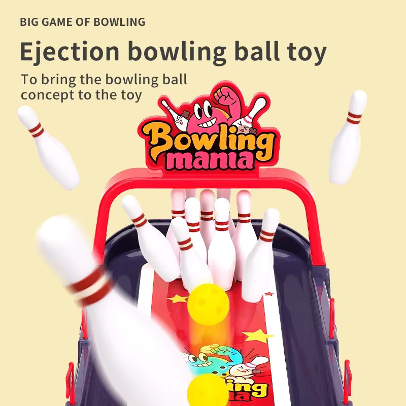 CONUSEA Tisch Bowling, Brettspiel, Sport, Kunststoff, Bunt / Mehrfarbig - Bild 3