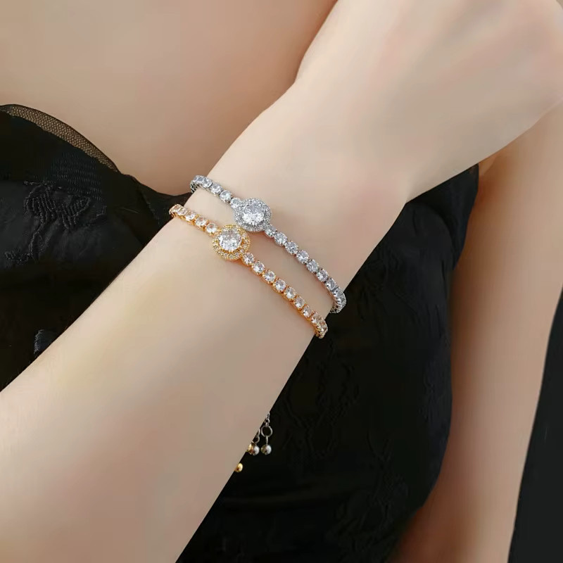 DREJEW Armband, Messing, Bicolor, Kristall, Damen - Bild 2