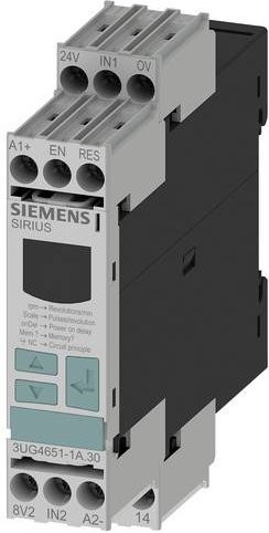 Siemens Überwachungsrelais 3UG4651-1AW30 in Grau, 24 - 240 V/DC/AC, 1 Wechsler - Bild 1