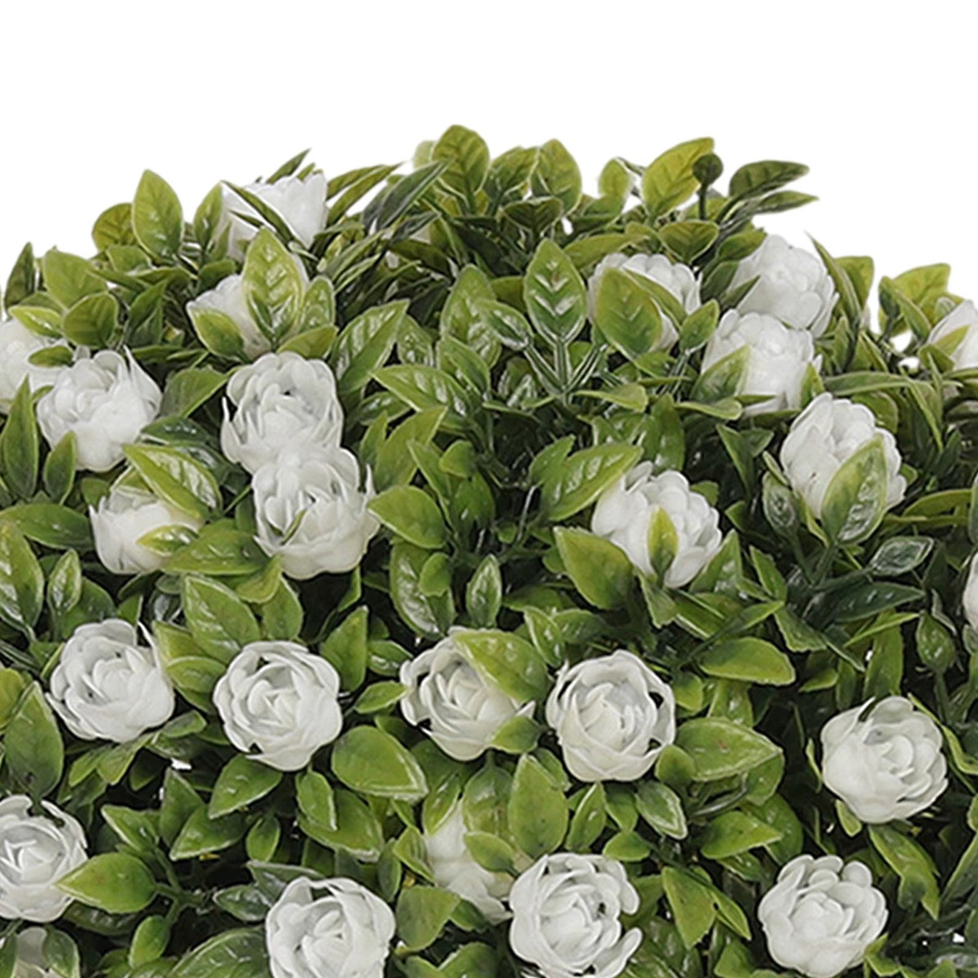 Kesoto Dekorative Kunstpflanze als runder Topiary-Ball für die Tischdekoration, Grün, Durchmesser: 20 cm - Bild 5