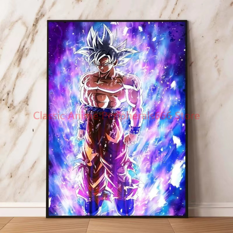 Bandai Dragon Ball Goku Leinwand-Wandkunst, Ästhetisches Anime Poster in Multicolour, Rechteckige Illustration zur Raumdekoration - Bild 2