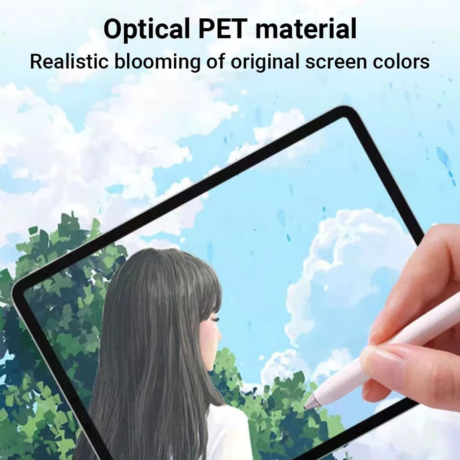 3er-Pack Papierähnliche Displayschutzfolie für Xiaomi Pad 6S Pro 12,4 Zoll, Pad 6, Pad 5 Pro 11 Zoll und Redmi Pad SE 8,7 Zoll, Matte Schutzfolie ohne Glas, Transparent - Bild 4