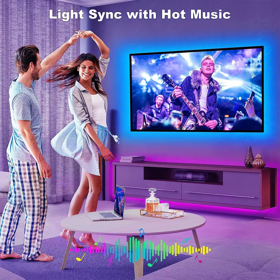 CENFAYA 5-in-1 LED-Controller für RGB, RGBW, RGBCCT und CCT LED-Streifen mit Smart Life und Tuya Smart App-Steuerung, kompatibel mit Amazon Alexa und Google Assistant - Bild 4
