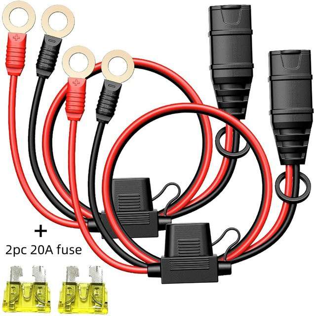 Silikon-Kabelanschluss mit M10 Schnellladekabel kompatibel mit NOCO GC008X in Rot - Bild 1