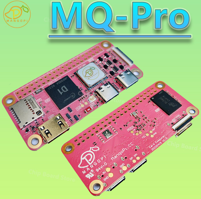 MangoPi MQ Pro Allwinner D1 V1.4a Single Board Computer RISC-V SBC in Pink - Bild 1