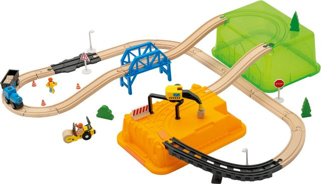 LUPILU Holzeisenbahn-Box-Set Baustelle - Bild 1