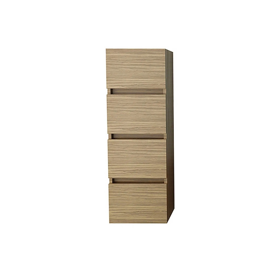 Jet-Line Badezimmer Hochschrank Kufstein in Holzoptik Zebra Hell Braun, H x B x T: 120 x 40 x 35 cm - Bild 2