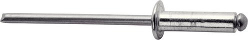 Rapid Blindniete aus Aluminium in Silber, Durchmesser: 4,8 mm, Länge: 14 mm, 100 Stück - Bild 1