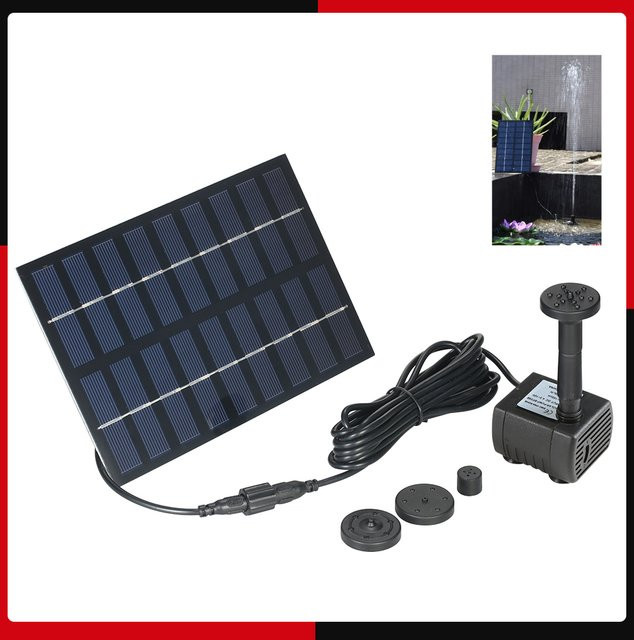 Solarbetriebenes Bewässerungssystem für Garten und Pool mit Solarstrom-Wasserpumpe - Bild 1