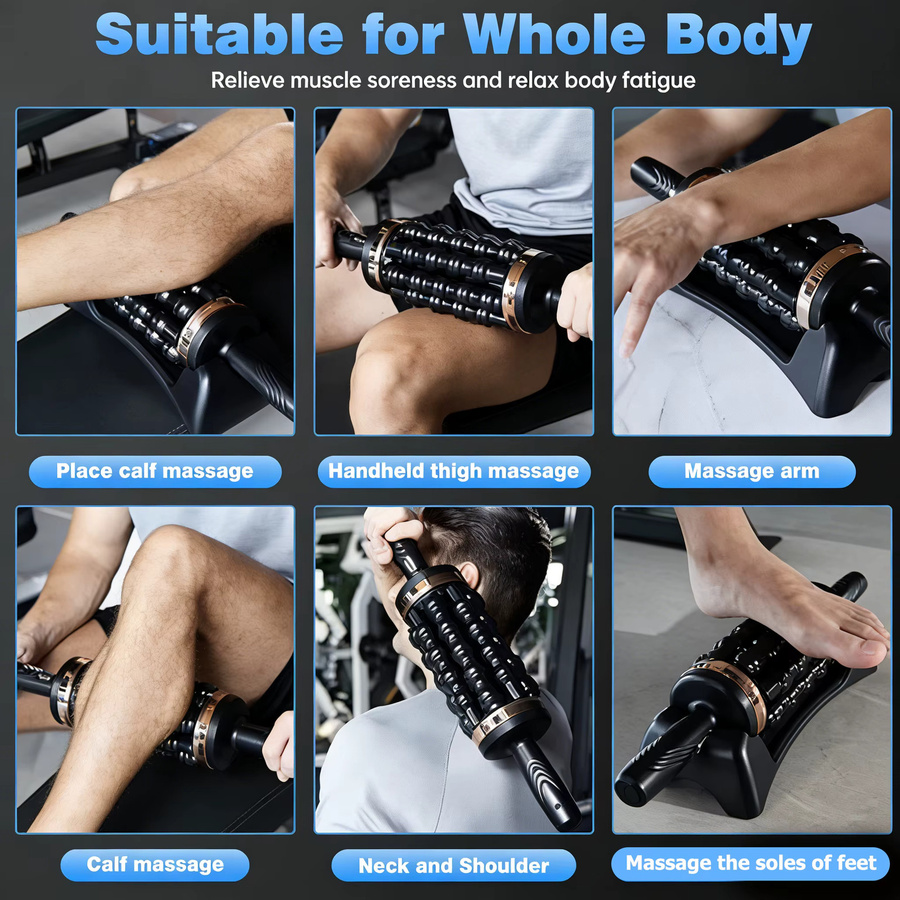 vilnason Rollmassagegerät, Schwarz, Unisex - Bild 3