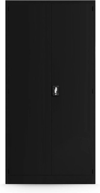 Jan Nowak Werkzeugschrank DAREK Werkstattschrank aus Stahl in Schwarz, H x B x T: 185 x 92 x 50 cm - Bild 1