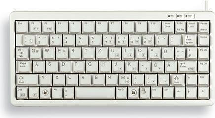 Cherry Compact Keyboard PS/2 Grau QWERTY UK G84-4100LCAGB-0 - Bild 1
