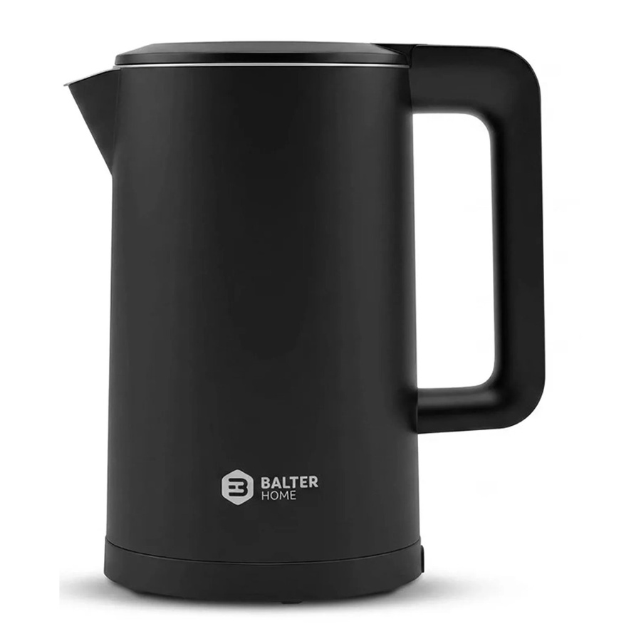 Balter Wasserkocher aus Edelstahl mit Temperatureinstellung und Doppelwand-Design in Schwarz, 1,7 l - Bild 2