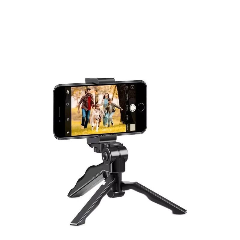 Universelles faltbares Smartphone-Stativ in Schwarz mit 360 Grad Verstellbarkeit für Live-Streaming, Vlogging und Fotografie - Bild 6