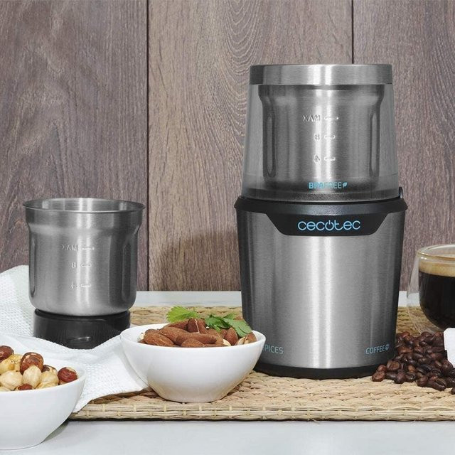 Cecotec Titanmill 300 Duoclean Kaffeemühle aus Edelstahl in Silber - Bild 1