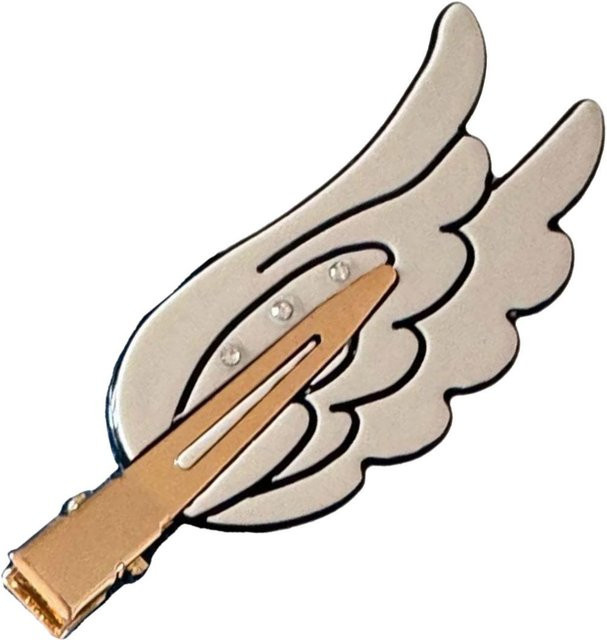 Haarspange Flügelform, weiß, Kinder, Mädchen - Bild 1