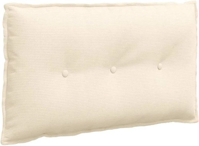 vidaXL Rückenkissen aus Cordstoff in Beige, B/H: 80 x 50 cm - Bild 1