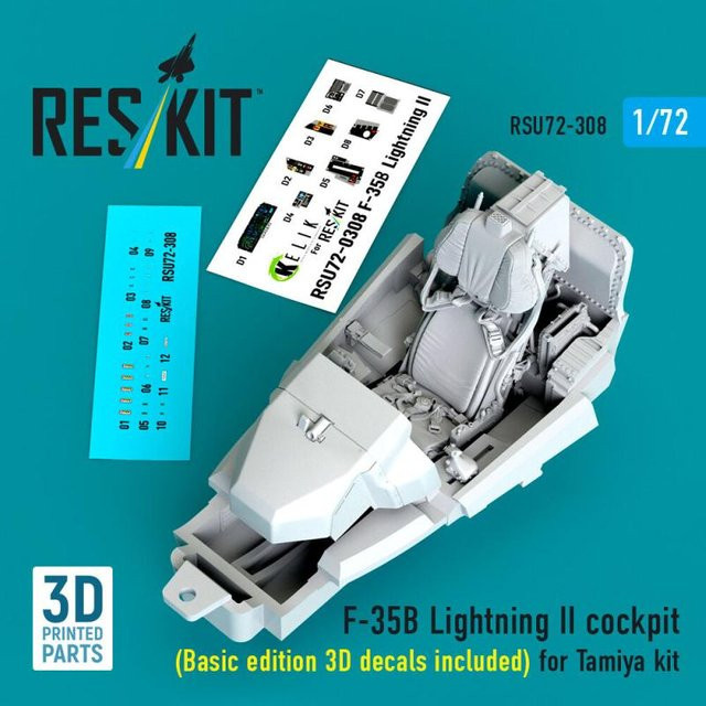 Tamiya F-35B Lightning II - Cockpit, Modellbau, 1:72 - Bild 1