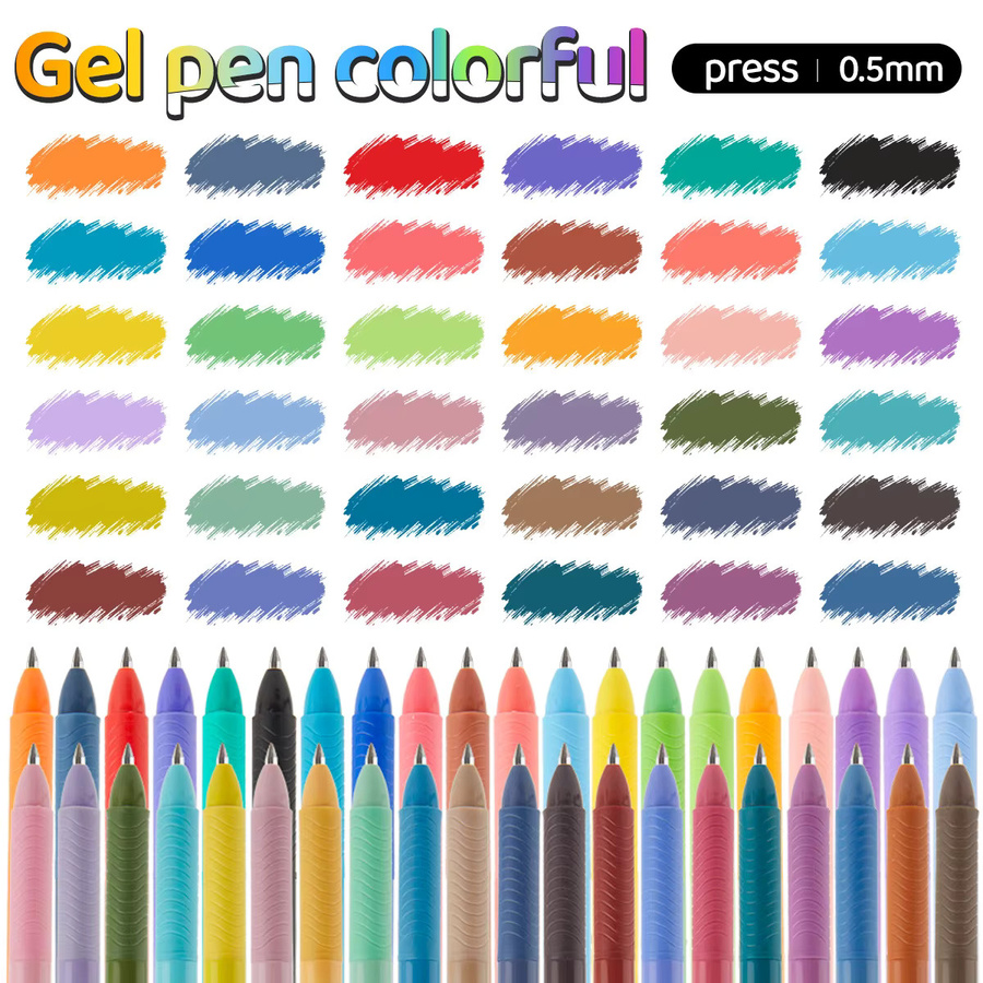 Kolorowys Gel-Tintenstifte Multicolor mit 0,5 mm extra feiner Spitze für Journaling und Notizen - Bild 2