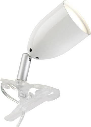 Brilliant Leo LED Klemmleuchte Weiß mit GU10 LED-Reflektorlampe inklusive 3W Warmweiß - Bild 1
