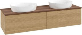 V&B Waschtischunterschrank Antao mit Frontstruktur in Honey Oak, B/T/H: 160 x 50 x 36 cm - Bild 1