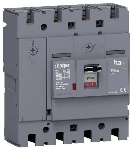 Hager Lasttrennschalter HCT251AR 4polig 250A 690V grau - Bild 1