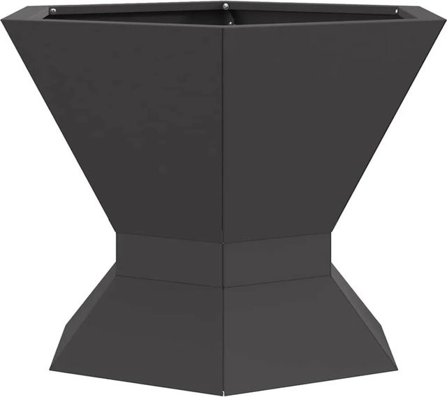 vidaXL Feuerstelle aus Stahl in Schwarz, B/T/H: 50 x 50 x 40 cm - Bild 1