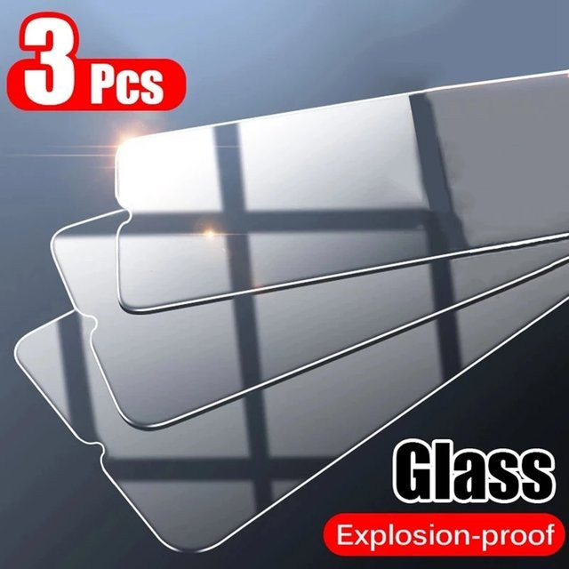 3er-Set Displayschutzfolie aus gehärtetem Glas für Samsung Galaxy A04, A04s, M04, F04, A11, M11, A13, A22, A23, A51, A52, A52s in Transparent - Bild 1