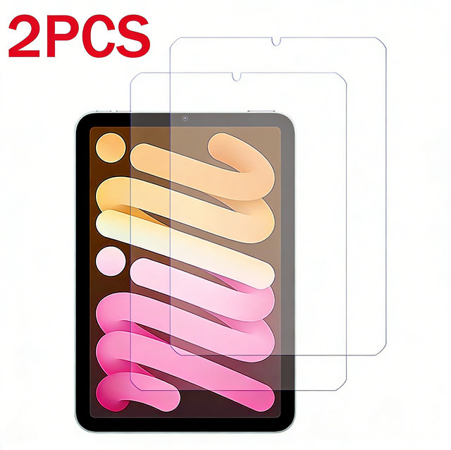 2er-Pack Glas-Displayschutzfolie für Apple iPad Mini (Generationen 2 bis 7) transparent - Bild 1